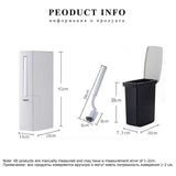 Waste Bin With Toilet Brush